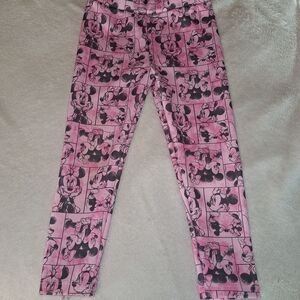 Pink Cartoon Character Leggings for Kids